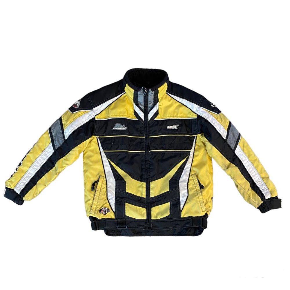 Castle X Yellow Black Coat Jacket Youth XL 14